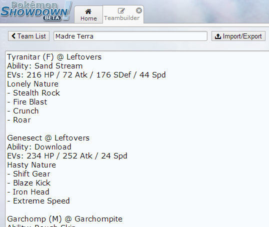 Pokemon showdown team builder text import gen 7 - lokasinlocal